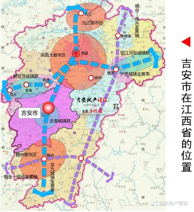 最新吉安市中心城区庐陵文化生态园周边规划出炉未来沿江路将直通吉水